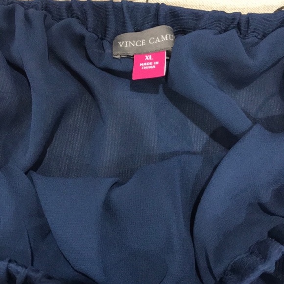 Vince Camuto Off-the-Shoulder Bubble Sleeve Blouse - Picture 6 of 7